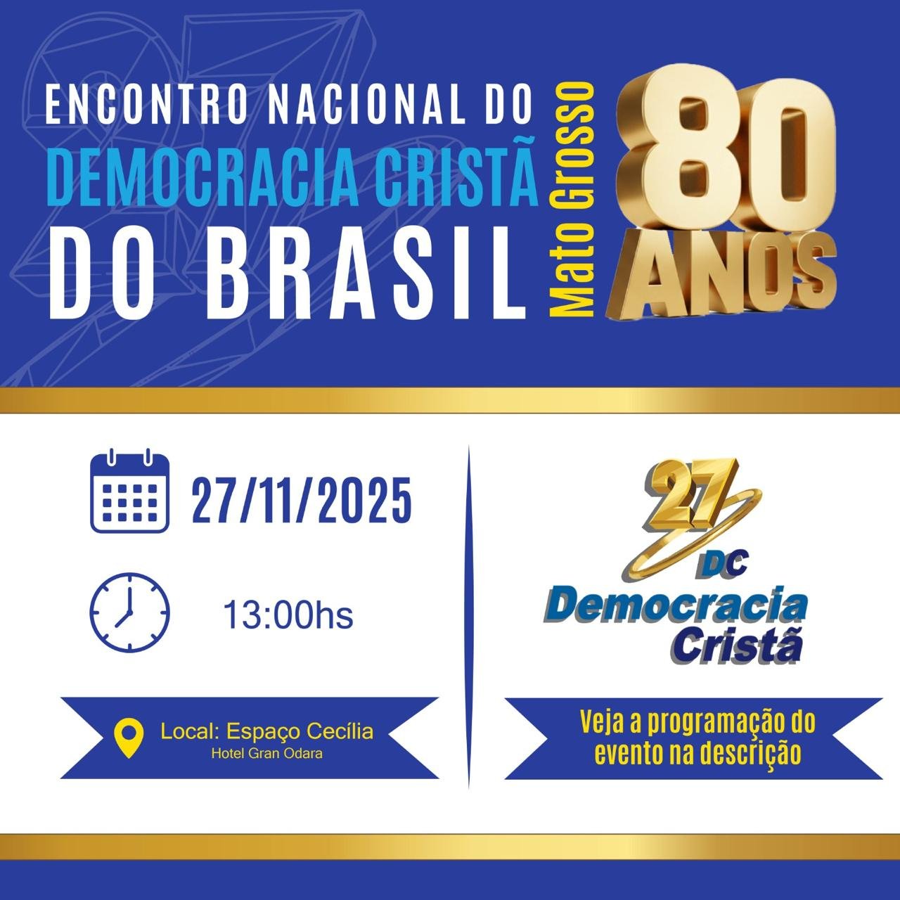 Academia de Liderança da Democracia Cristã reúne quase 100 inscritos e estréia curso gratuito em Mato Grosso